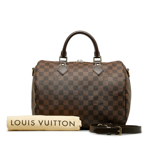 LOUIS VUITTON Brown Damier Leather Shoulder Bag - Picture 1 of 11